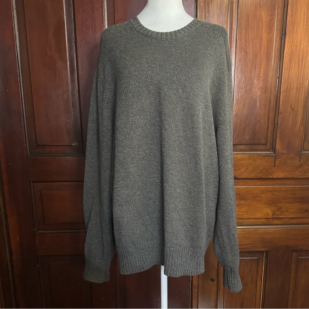 Eddie Bauer 100% Cotton Knit Sweater Size Large